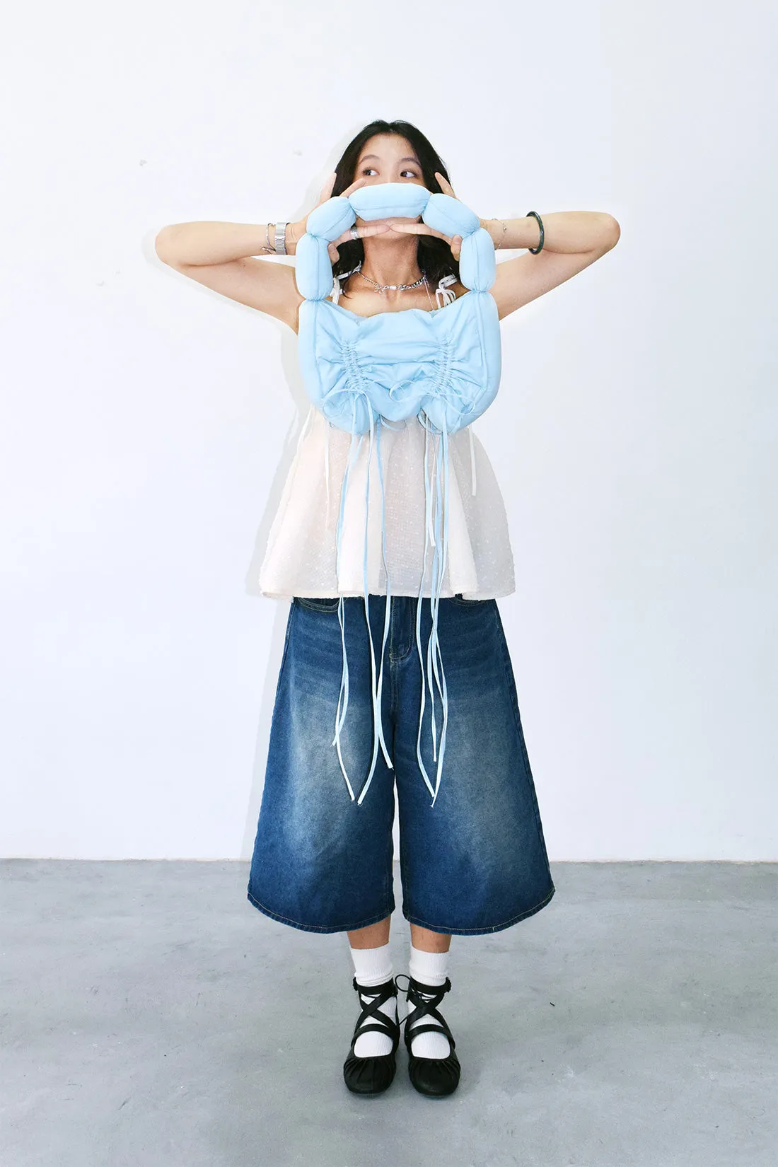 Bella Sausage Bag in Baby Blue