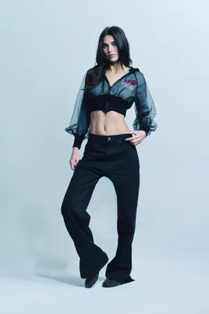 BEVERLY HILLS RECYCLER | YUKIMI.K TULLE I CAN DO IT HOODIE