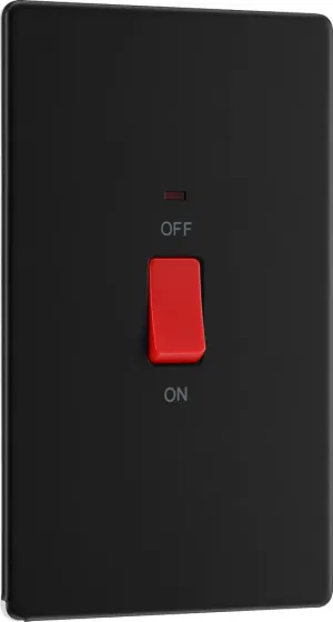 BG FFB72 Flatplate Screwless 45A DP Double Plate   Neon - Matt Black