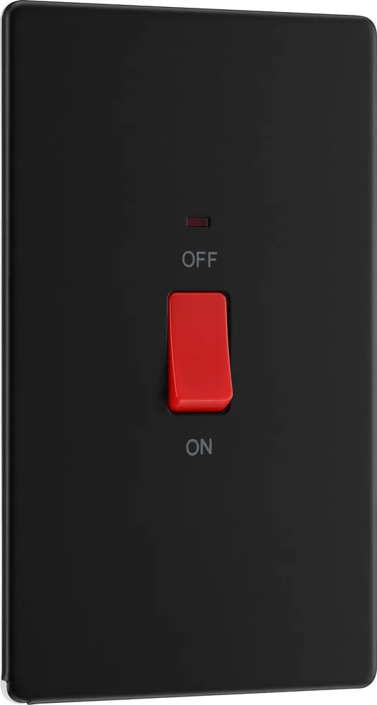 BG FFB72 Flatplate Screwless 45A DP Double Plate   Neon - Matt Black