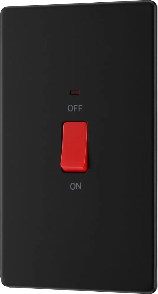 BG FFB72 Flatplate Screwless 45A DP Double Plate   Neon - Matt Black