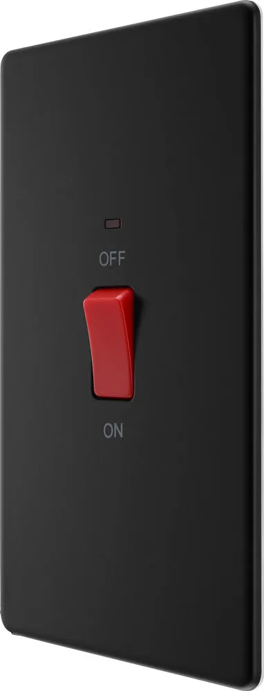 BG FFB72 Flatplate Screwless 45A DP Double Plate   Neon - Matt Black