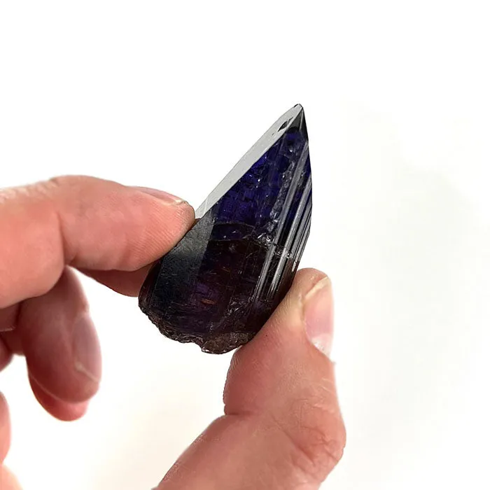 BIG 219ct Deep Natural Color Tanzanite Crystal