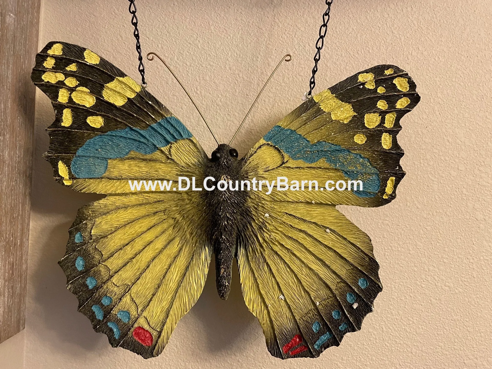 Black, Blue & Yellow Butterfly Arrow Replacement Sign