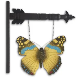 Black, Blue & Yellow Butterfly Arrow Replacement Sign