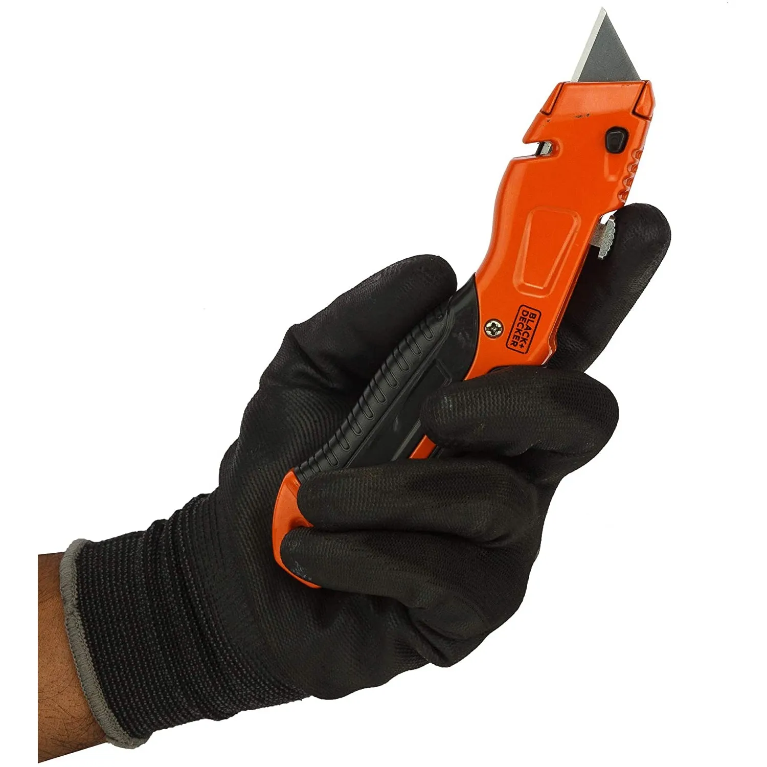 Black Decker Metal Retractable Utility Knife with 3 Blades