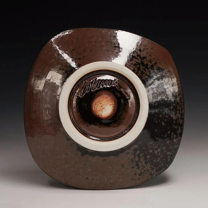 Black Decorated Sushi Plate