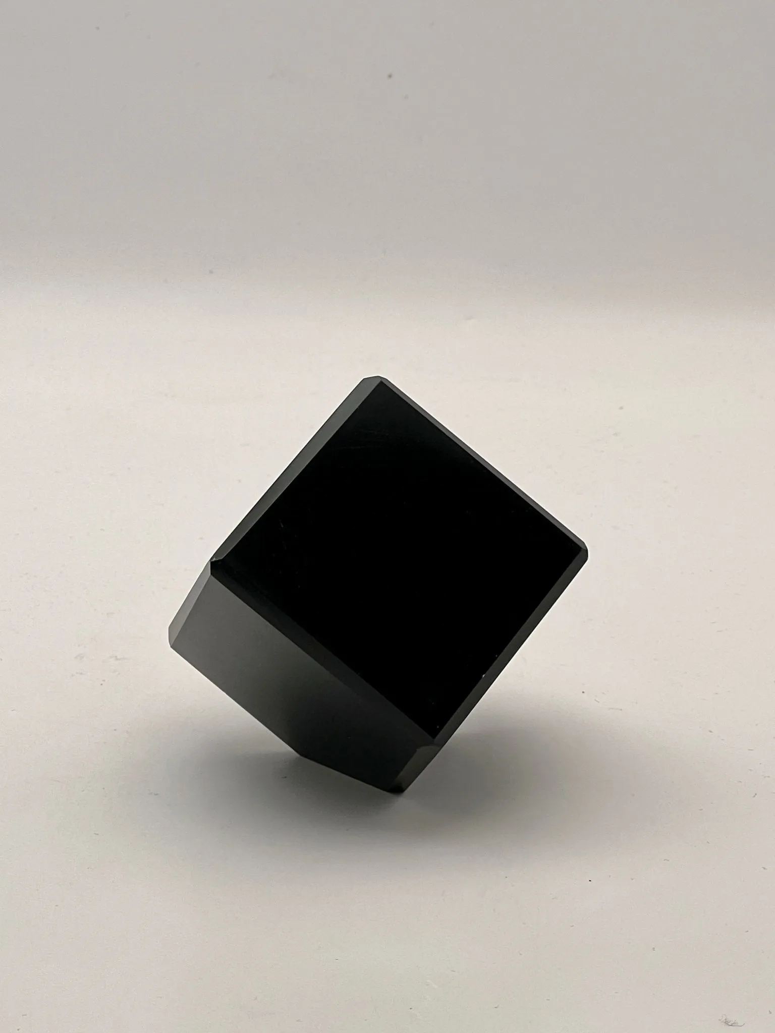 Black Obsidian Floating Cube
