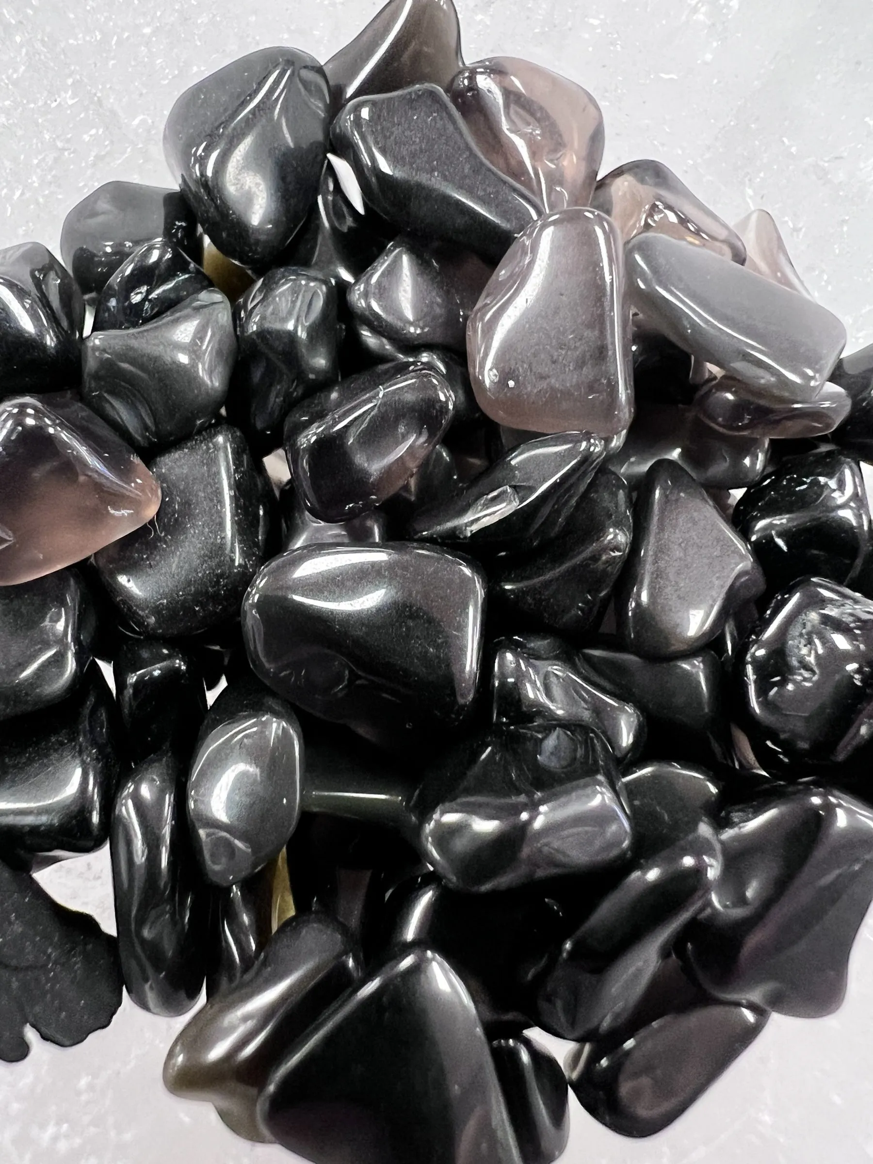 Black Obsidian Gemstone Chips
