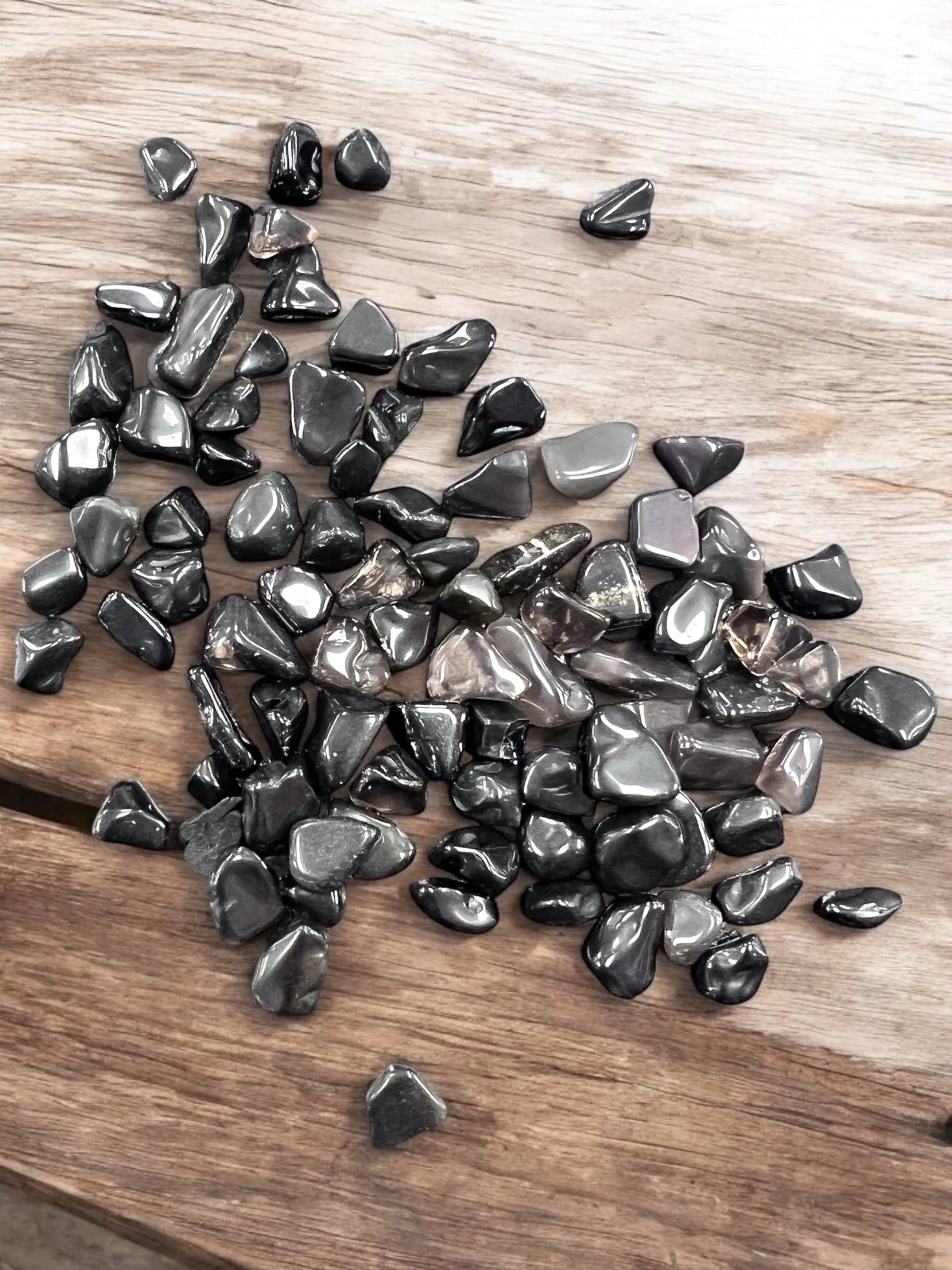 Black Obsidian Gemstone Chips