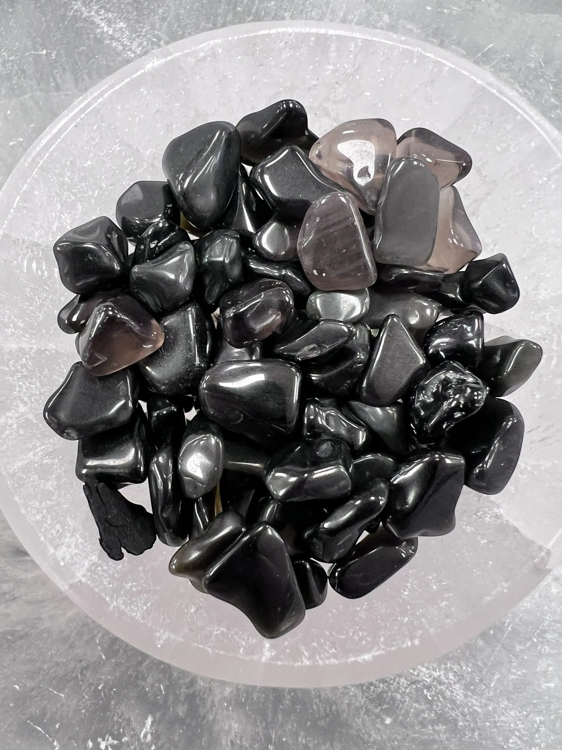 Black Obsidian Gemstone Chips