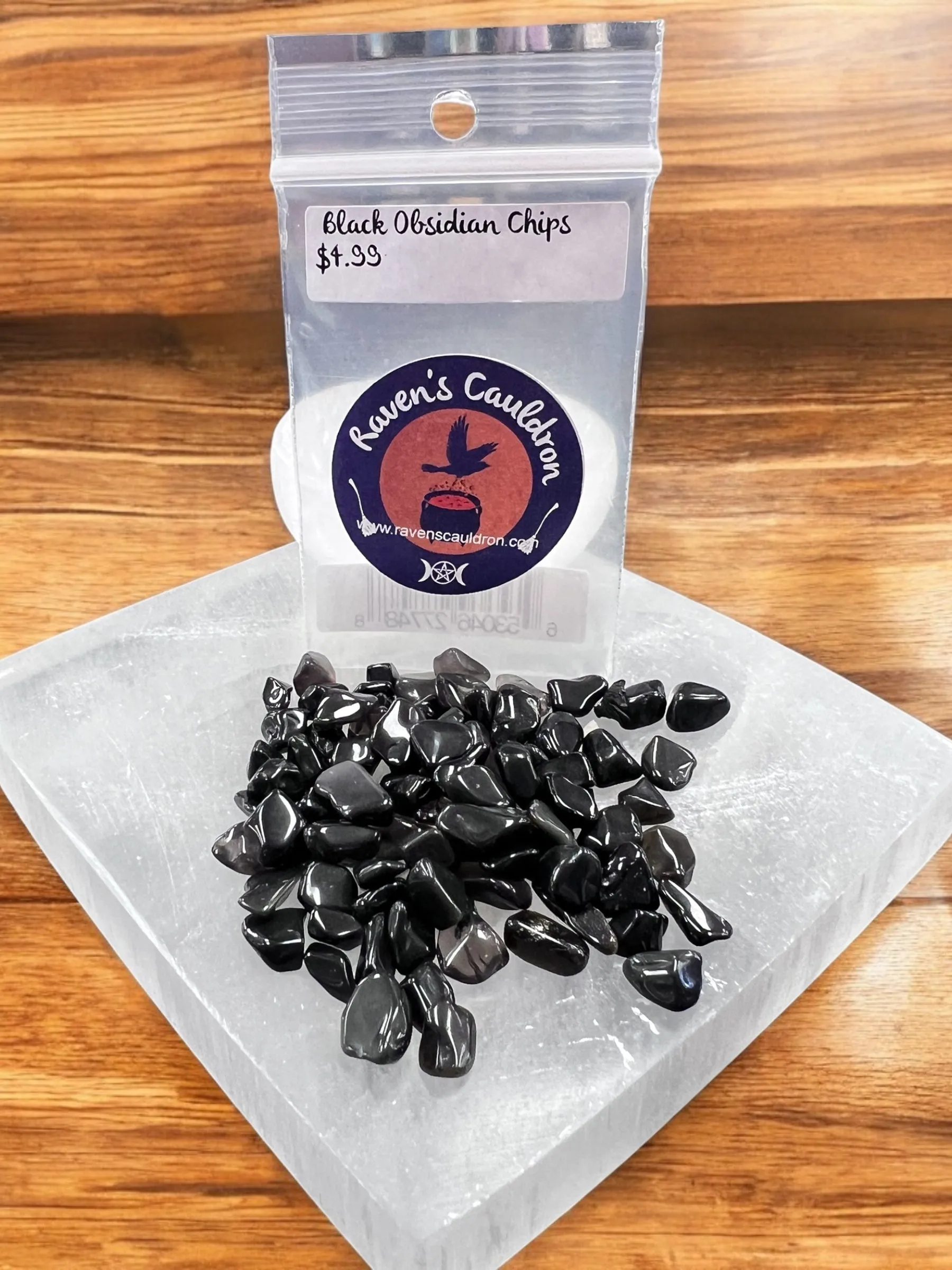 Black Obsidian Gemstone Chips
