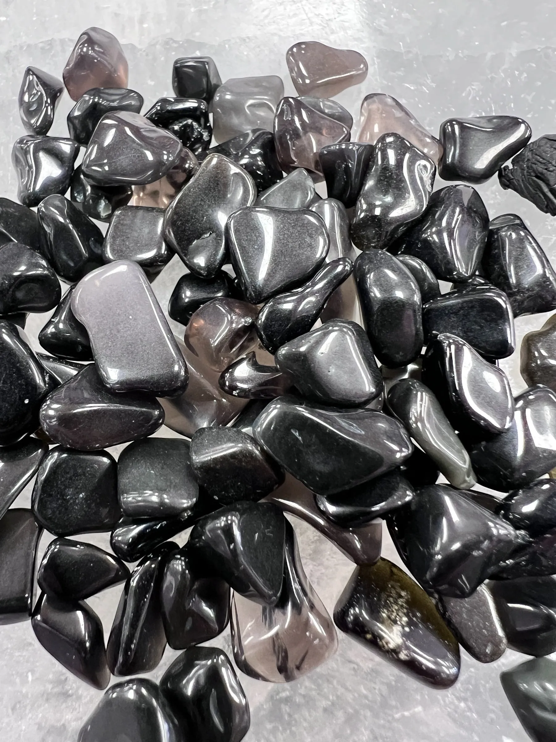 Black Obsidian Gemstone Chips