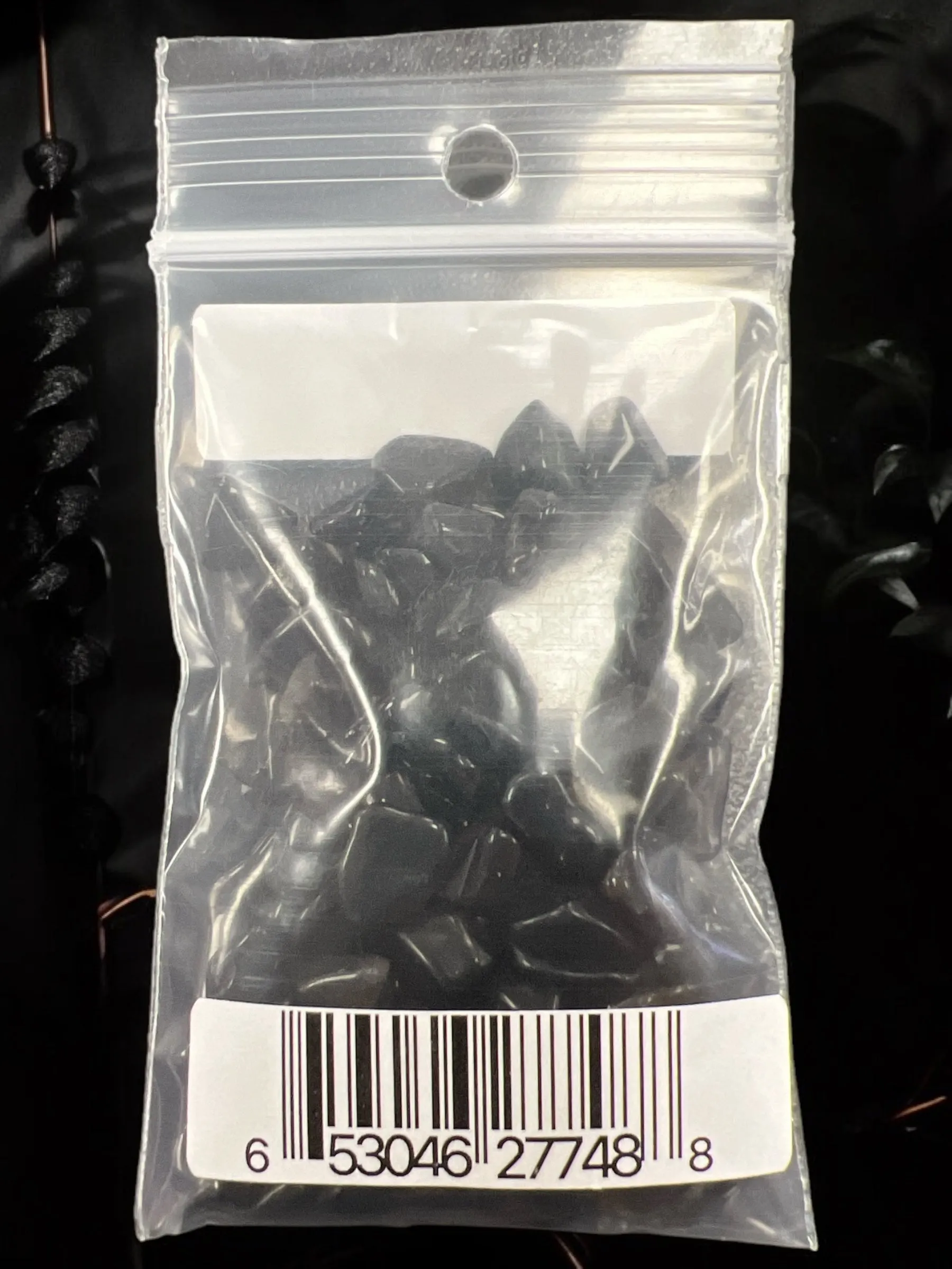 Black Obsidian Gemstone Chips