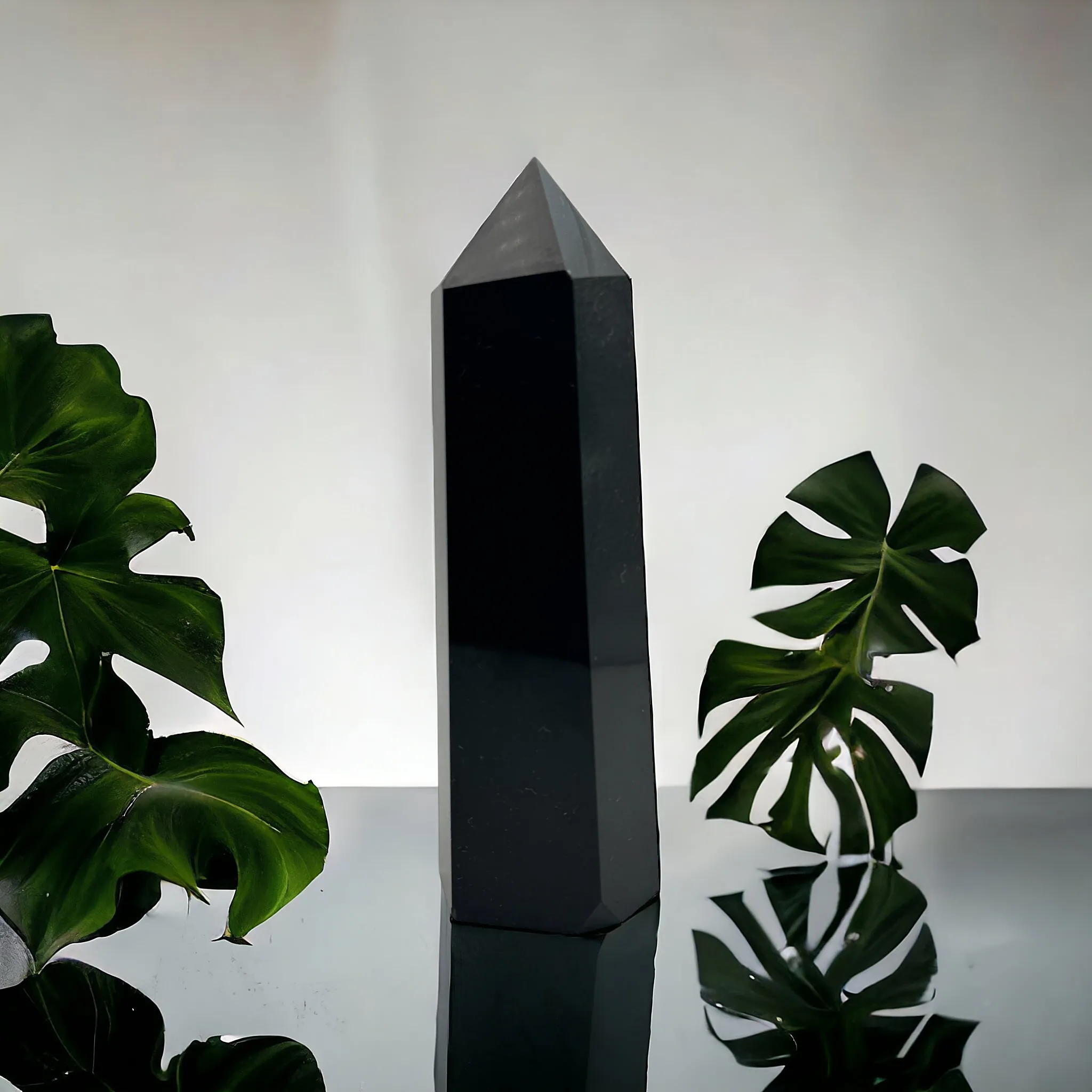 Black Obsidian Tower - Over 1 Pound