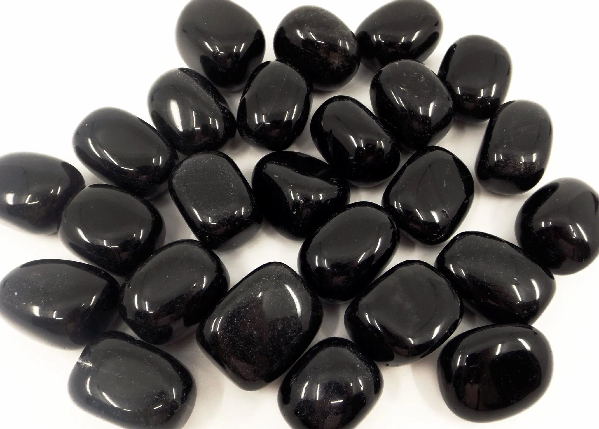 Black Obsidian tumbles | 2pcs