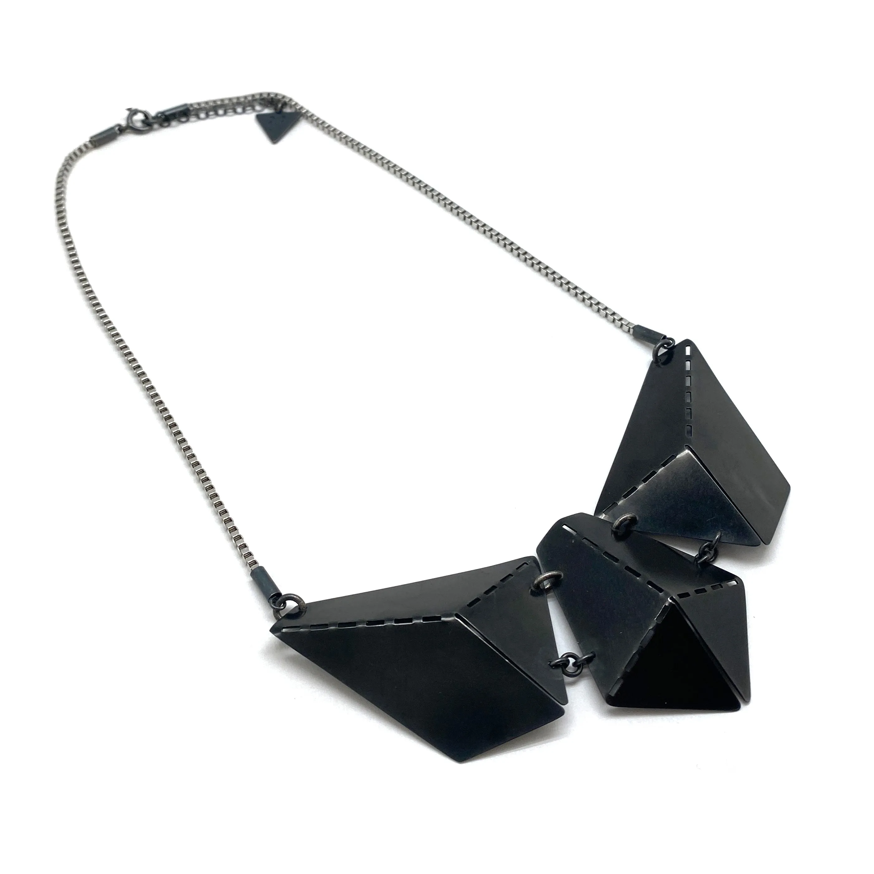 Black Origami Necklace