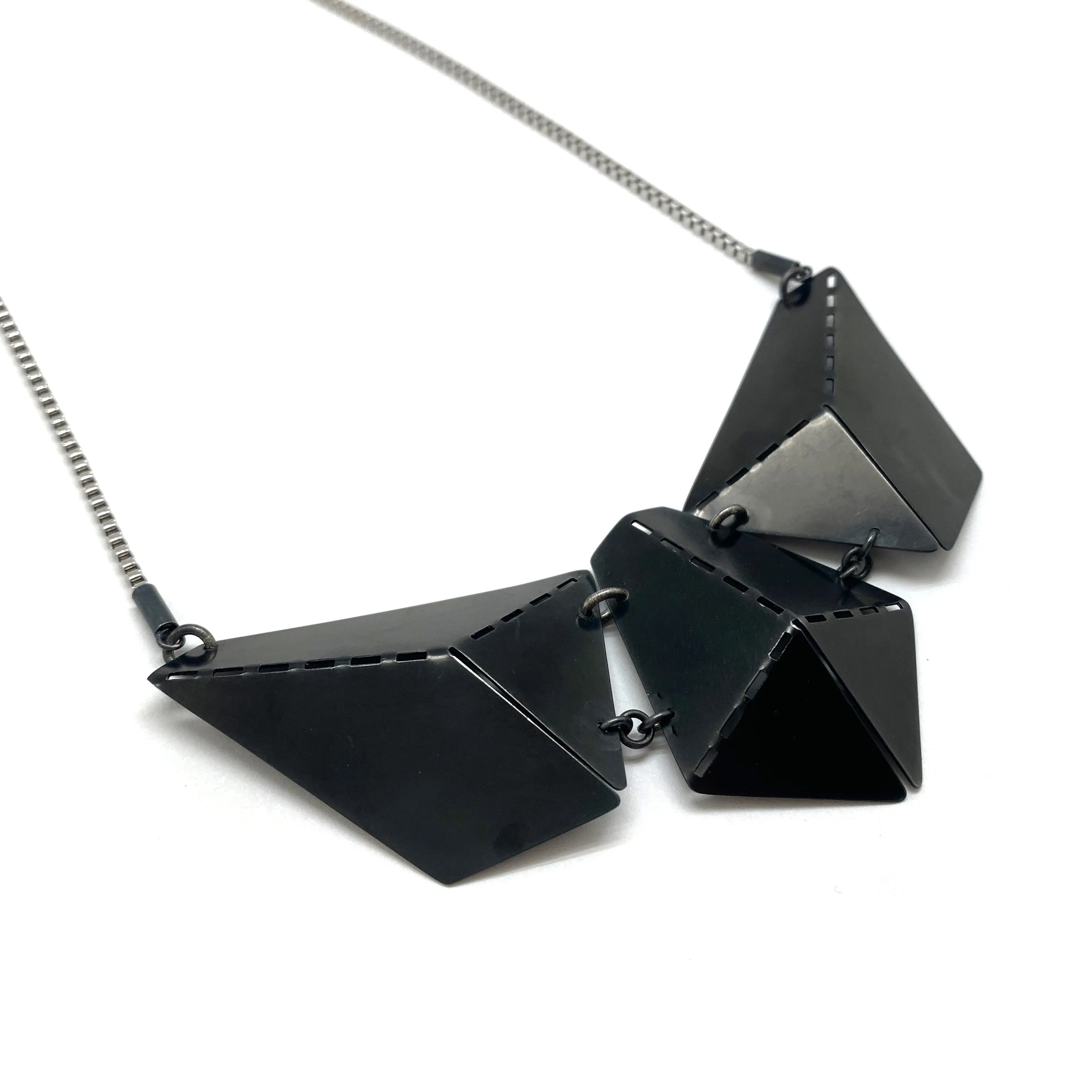 Black Origami Necklace