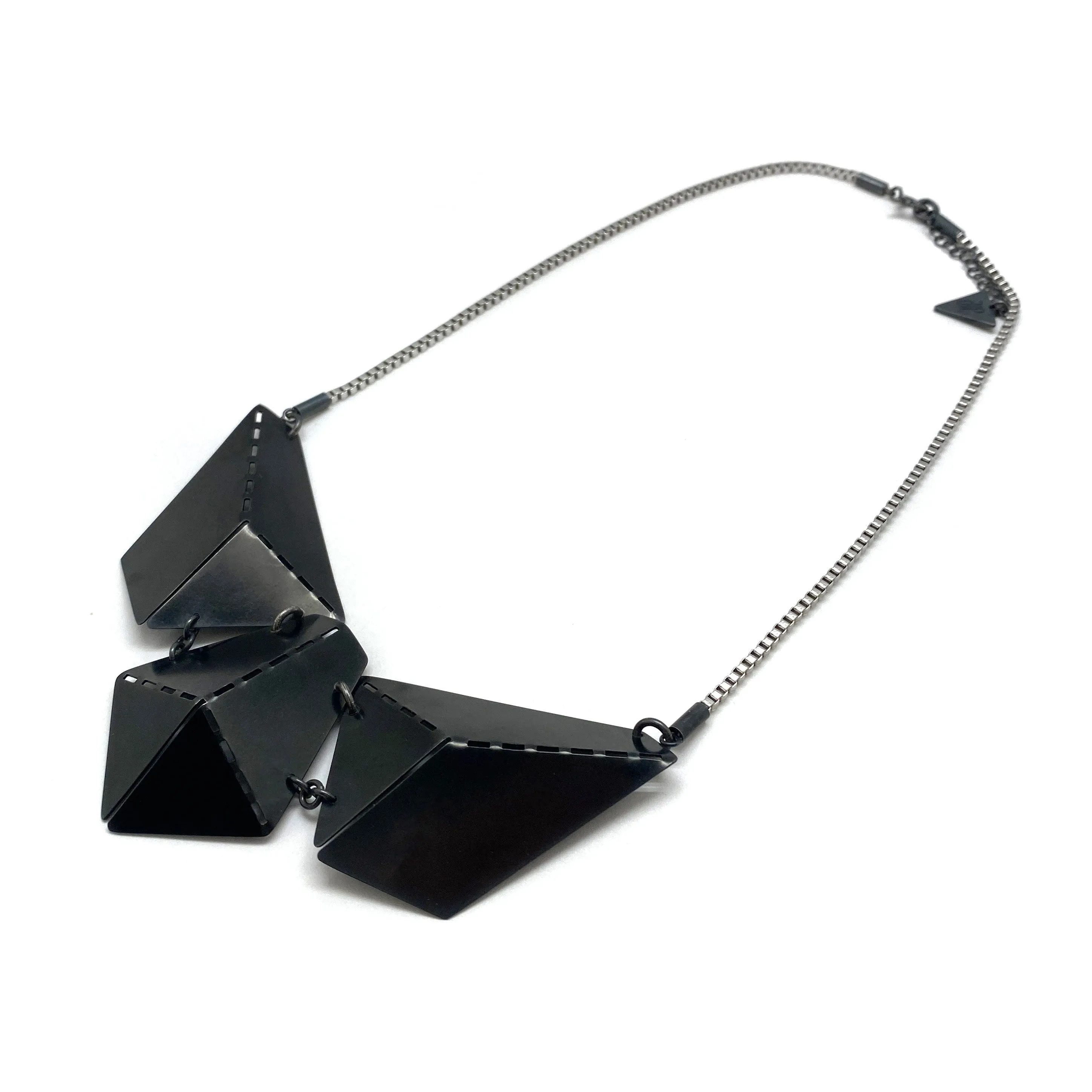 Black Origami Necklace