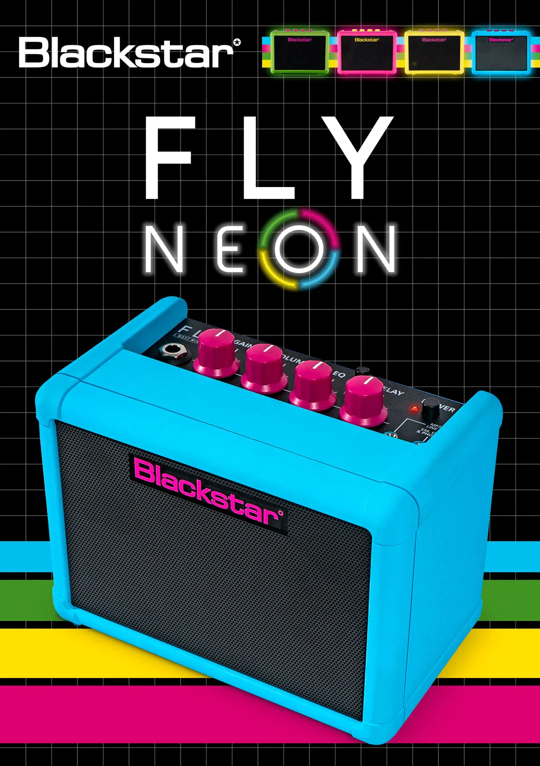 Blackstar Fly 3 Neon Blue Mini Guitar Amp