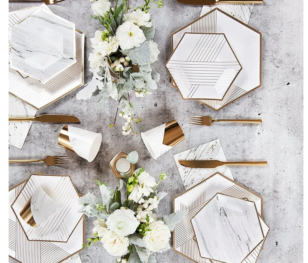 Blanc : White Marble Large Napkins