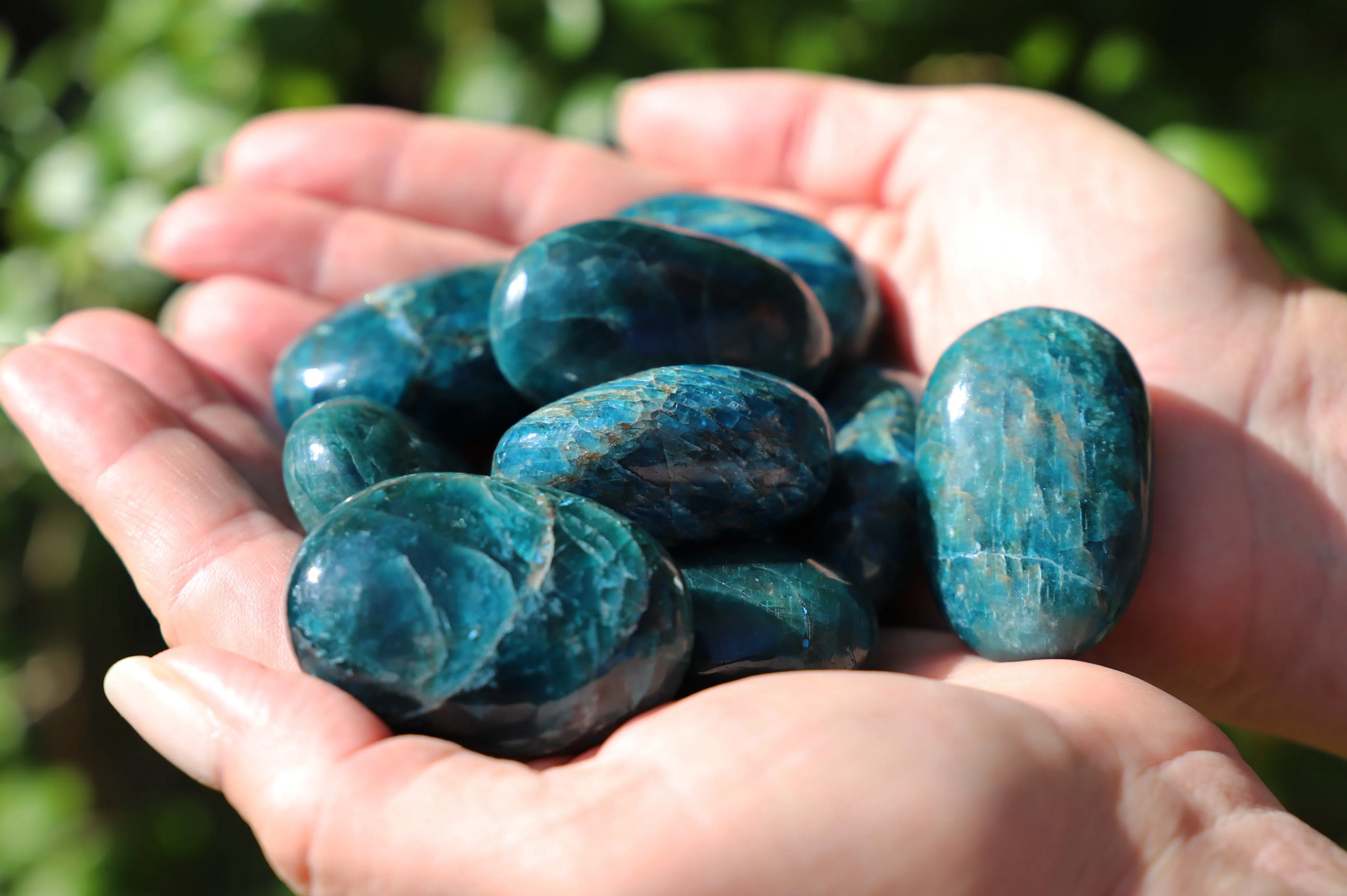 Blue Apatite pebble