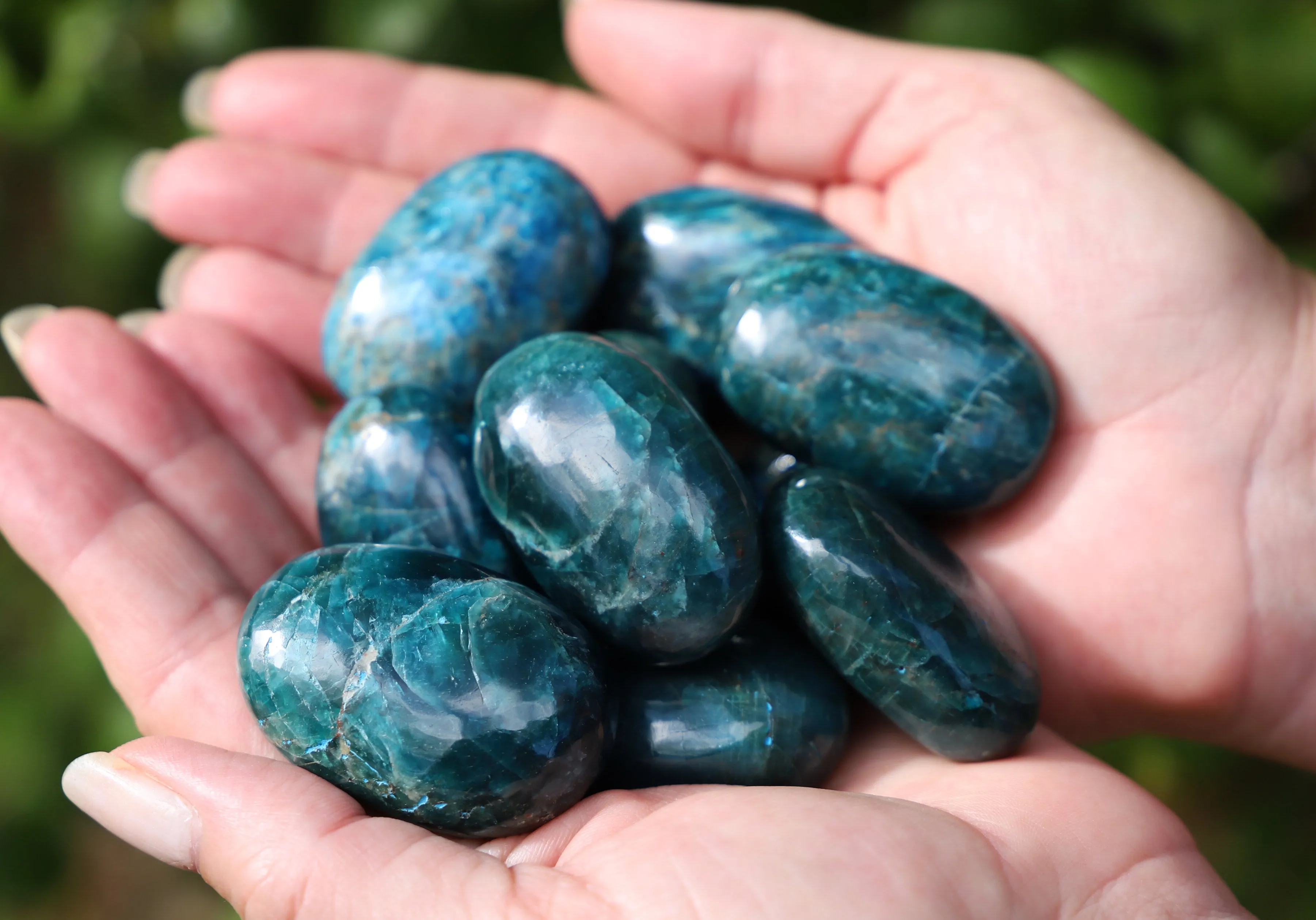 Blue Apatite pebble