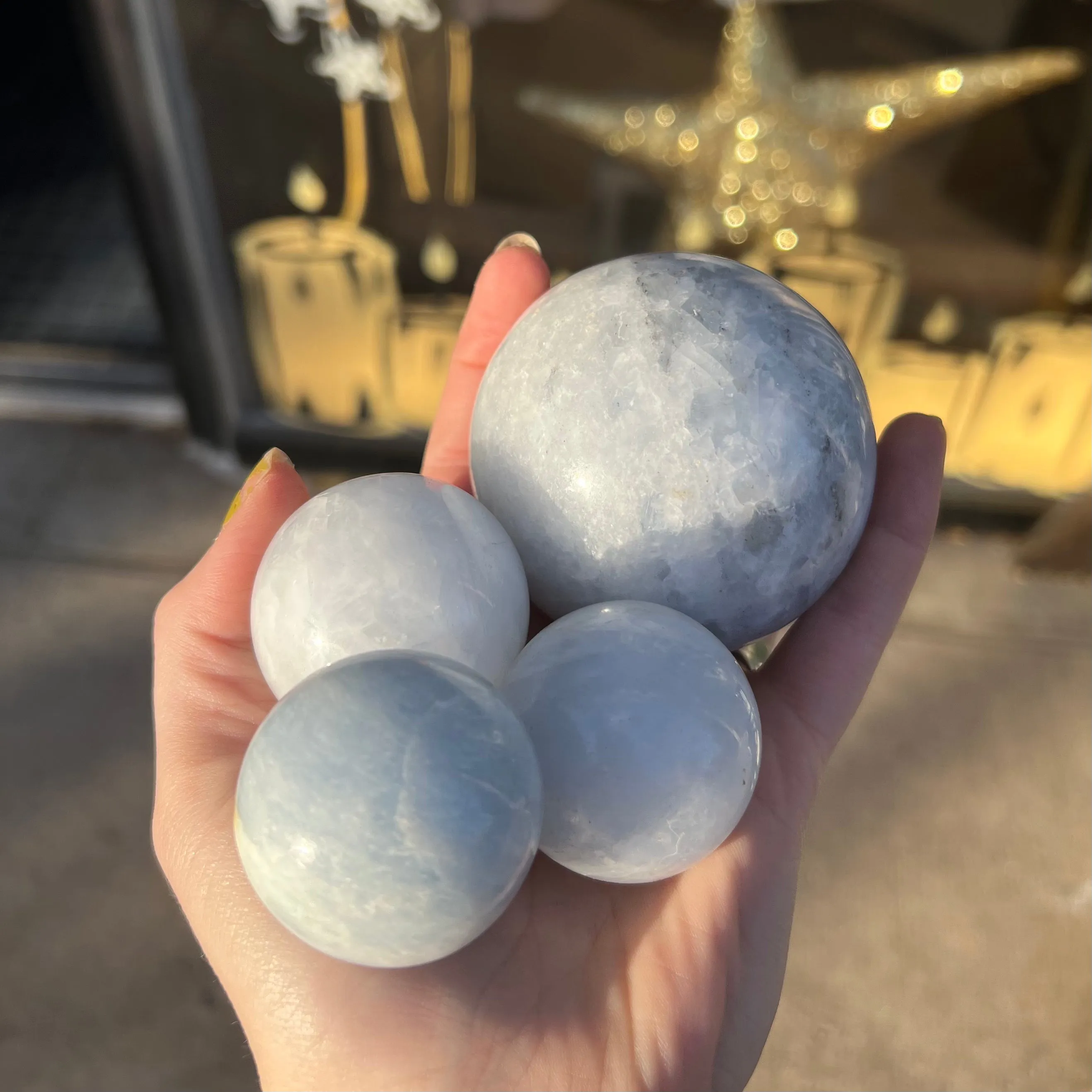 Blue Calcite Sphere