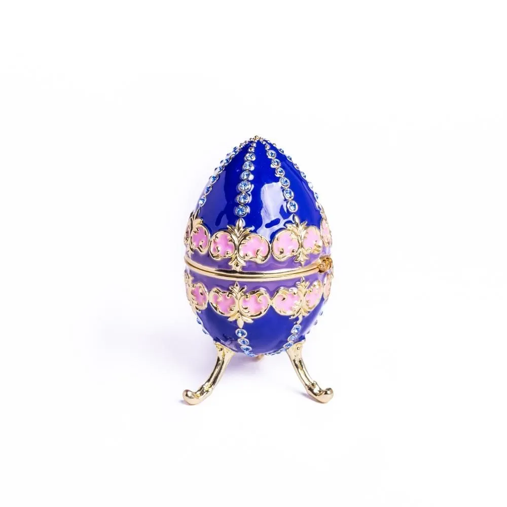 Blue Decorated Faberge Egg