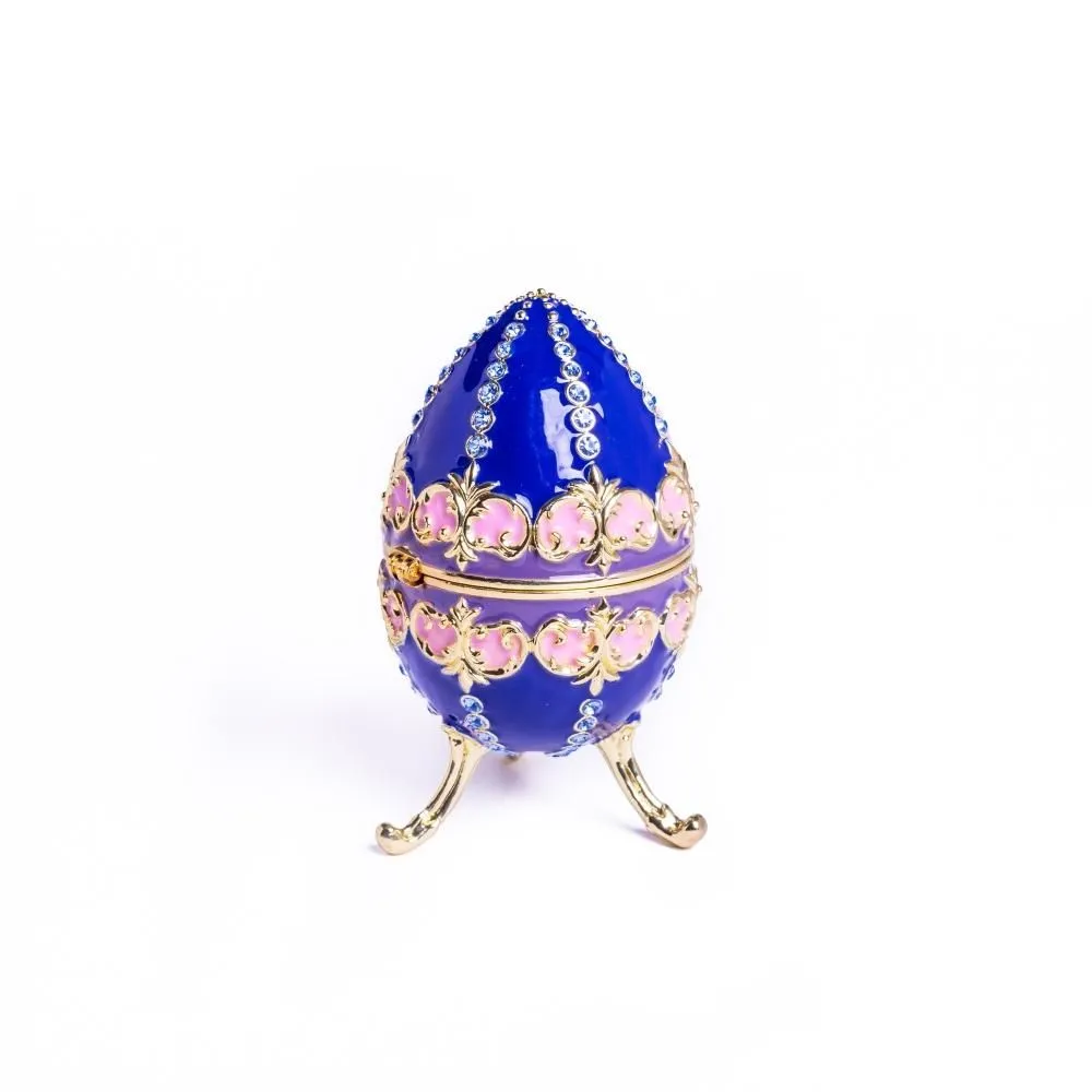 Blue Decorated Faberge Egg