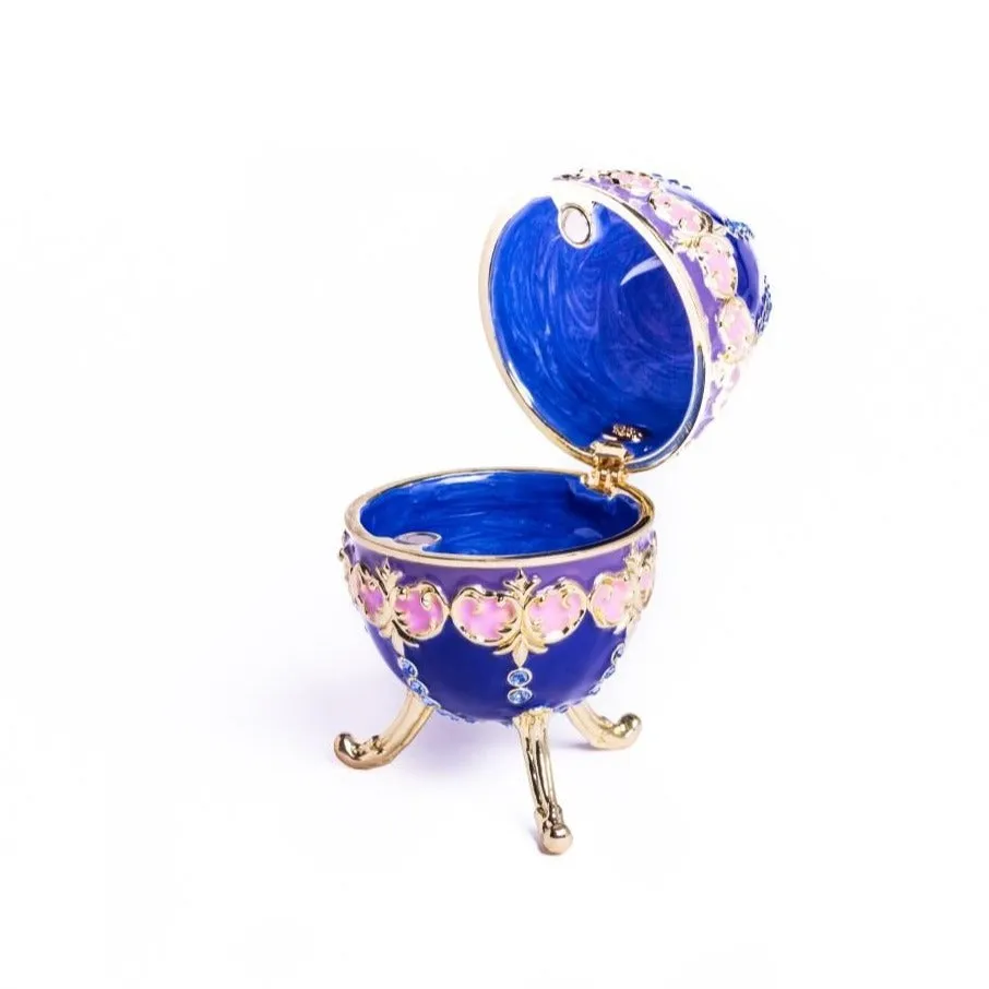 Blue Decorated Faberge Egg
