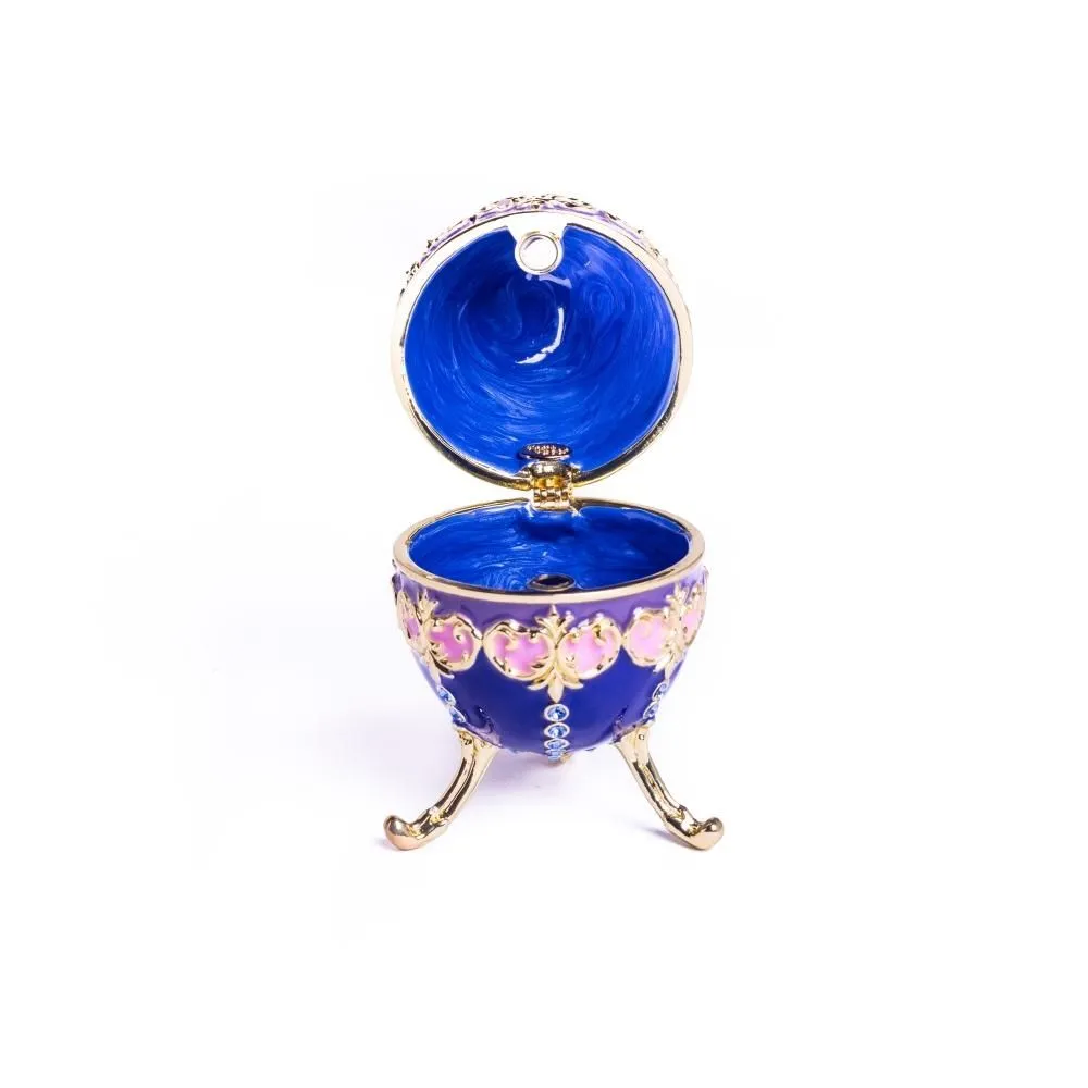 Blue Decorated Faberge Egg