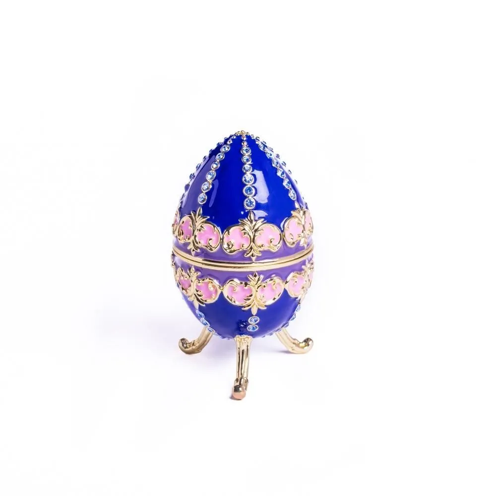 Blue Decorated Faberge Egg