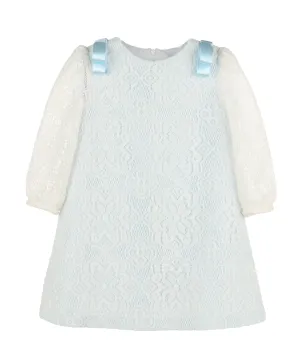 Blue Overlay Lace Dress