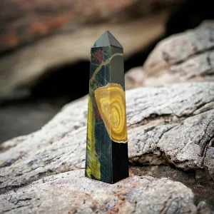 Blue Tiger Eye Tower - Falcon's Eye - Blue Tiger Eye Stone
