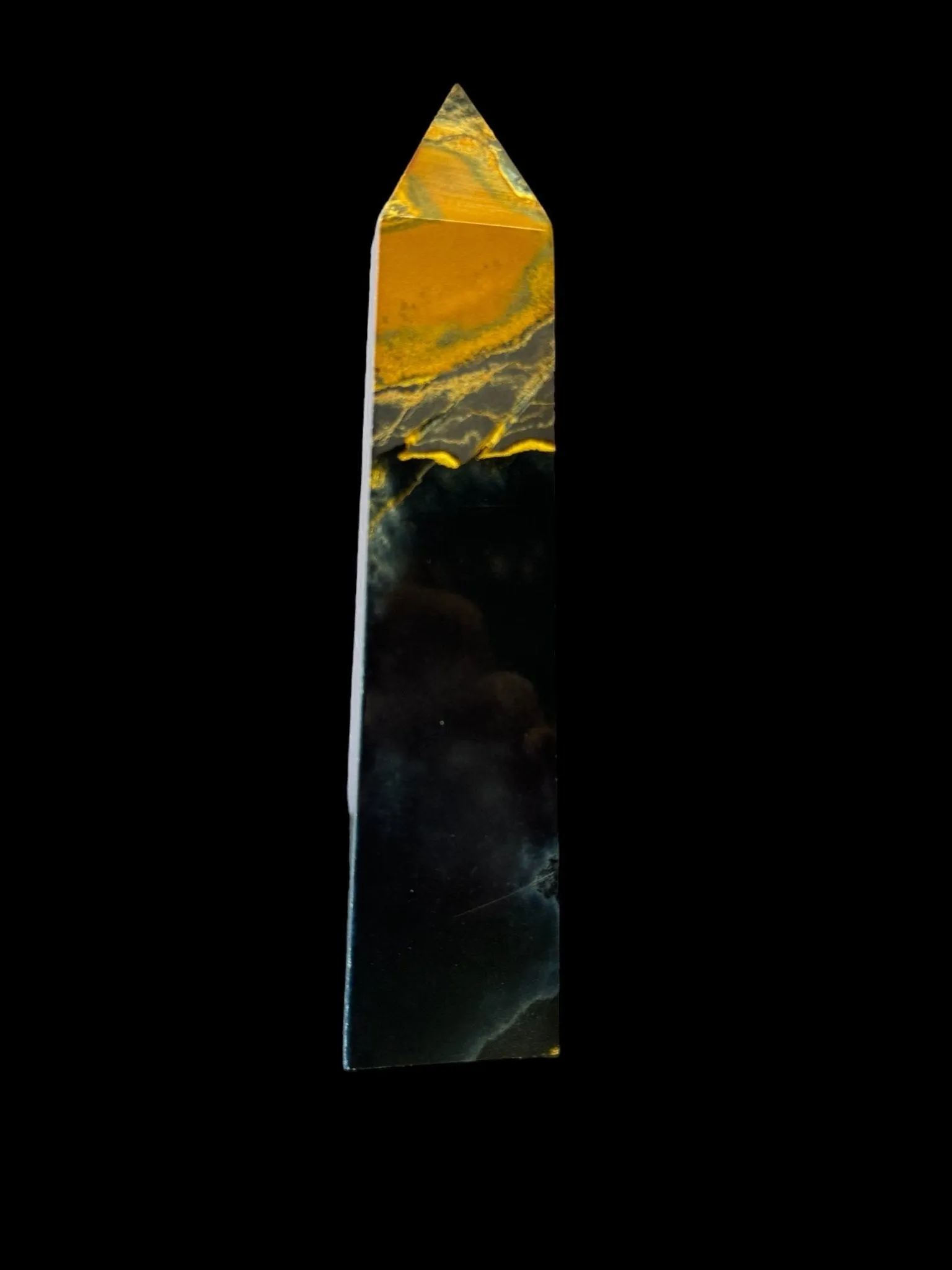 Blue Tiger Eye Tower - Falcon's Eye - Blue Tiger Eye Stone