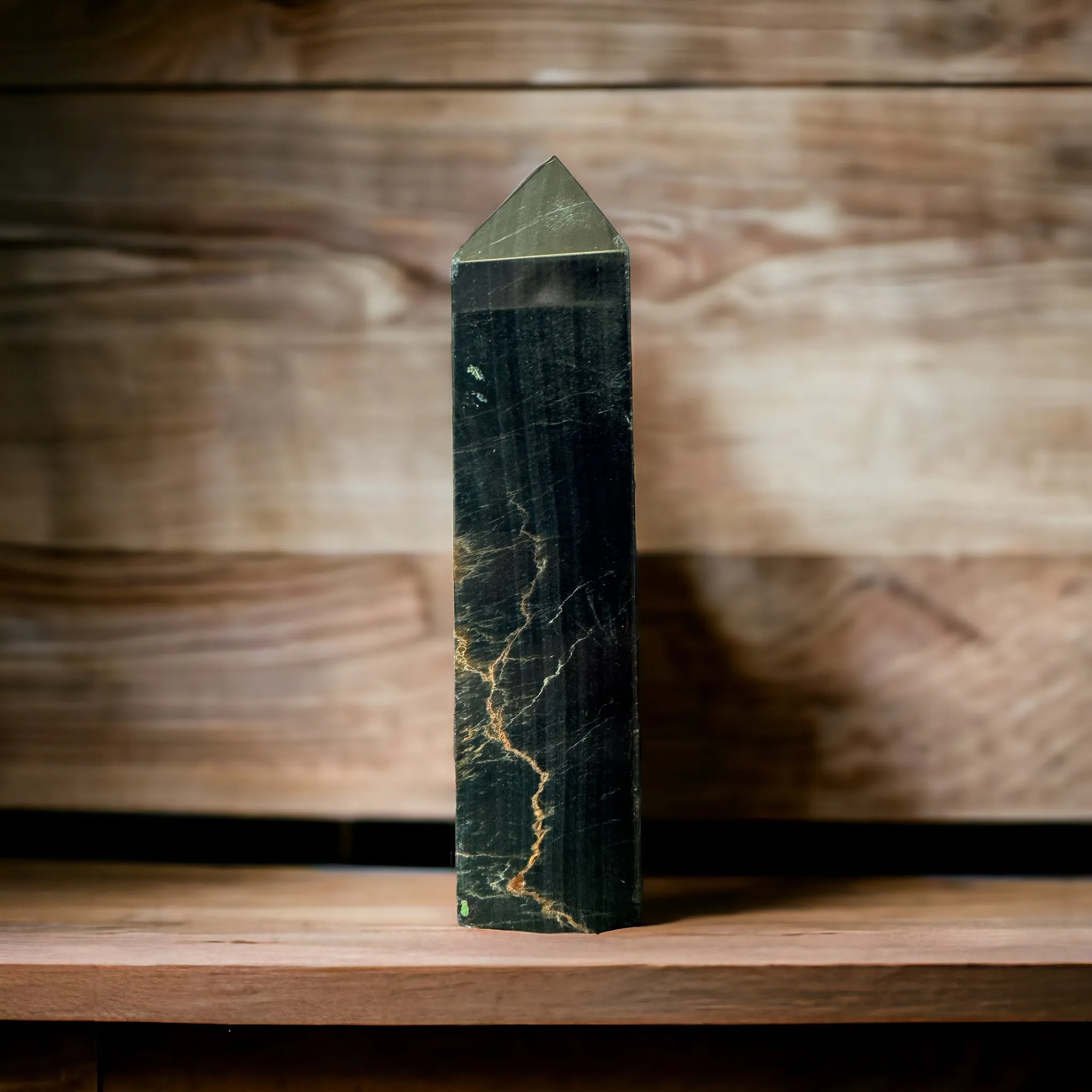 Blue Tiger Eye Tower - Falcon's Eye - Blue Tiger Eye Stone