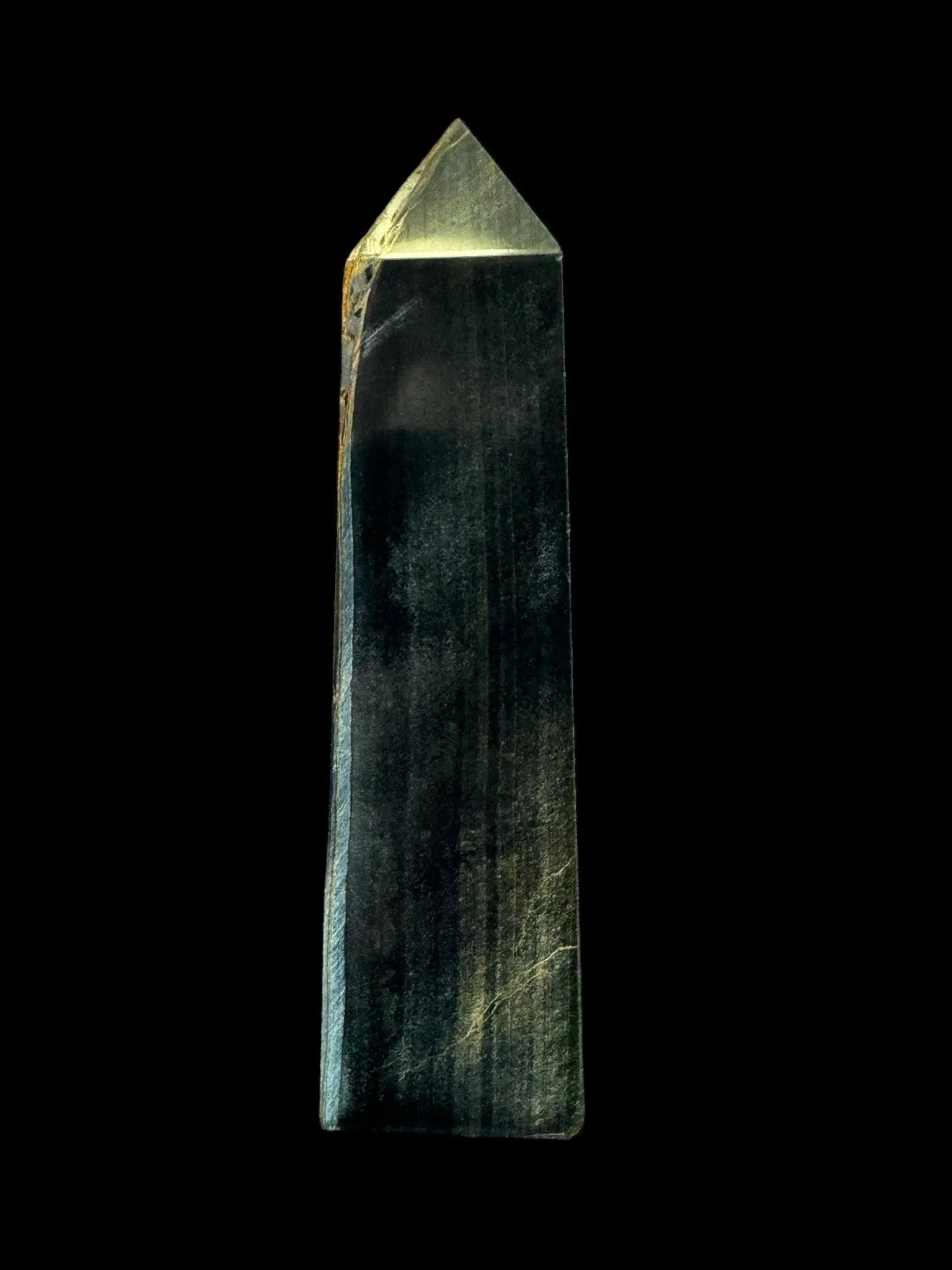 Blue Tiger Eye Tower - Falcon's Eye - Blue Tiger Eye Stone