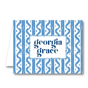 Blue Waves Folded Notecard