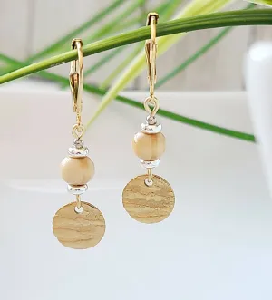 Boucle d'oreilles acier or