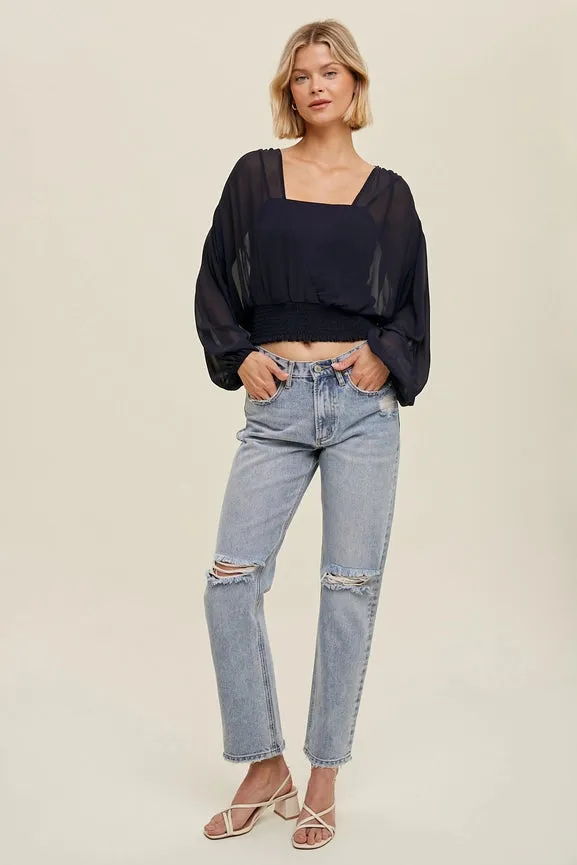 Brea Kimono Sleeve Blouse