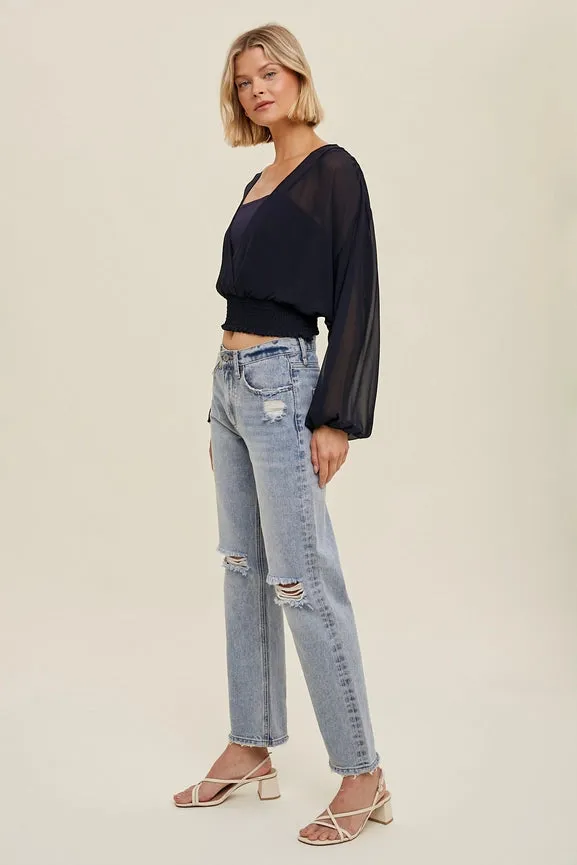 Brea Kimono Sleeve Blouse