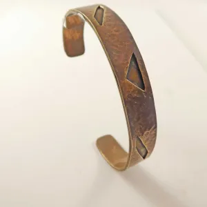 Bronze Cuff Overlay Bracelet