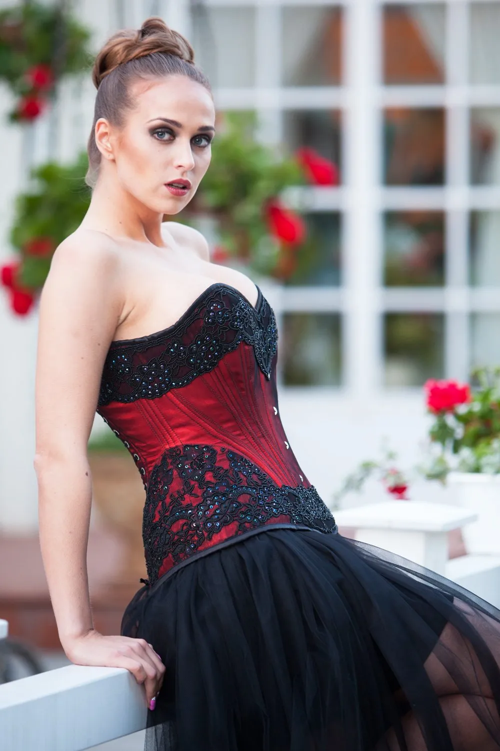 Brys Lace Overlay Overbust Couture Corset