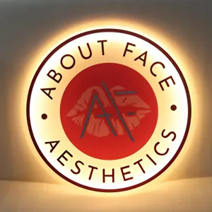 Business Logo Neon Sign, Acrylic Backlit Illuminated Neon Sign, Metal Acrylic Business Sign, Personalized LED Logo Customize Logo for Company, Shops, Offices, Studio Sign