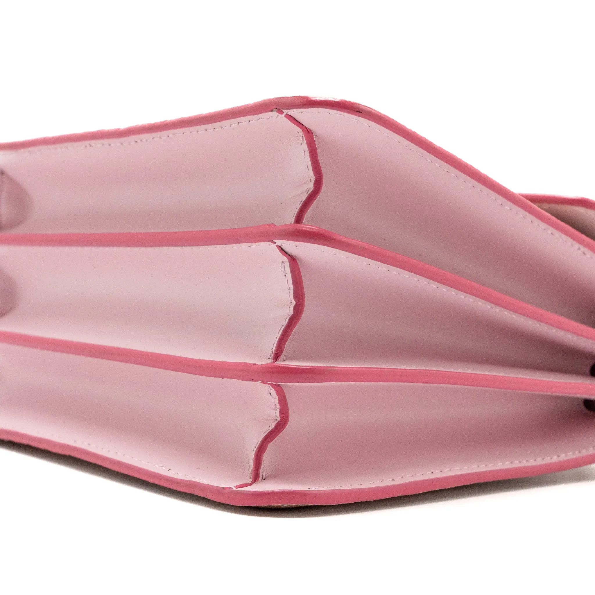 BvLGARI Serpenti Forever Top Handle In ROSA DI FRANCIA CRYSTAL GALUCHAT SHW