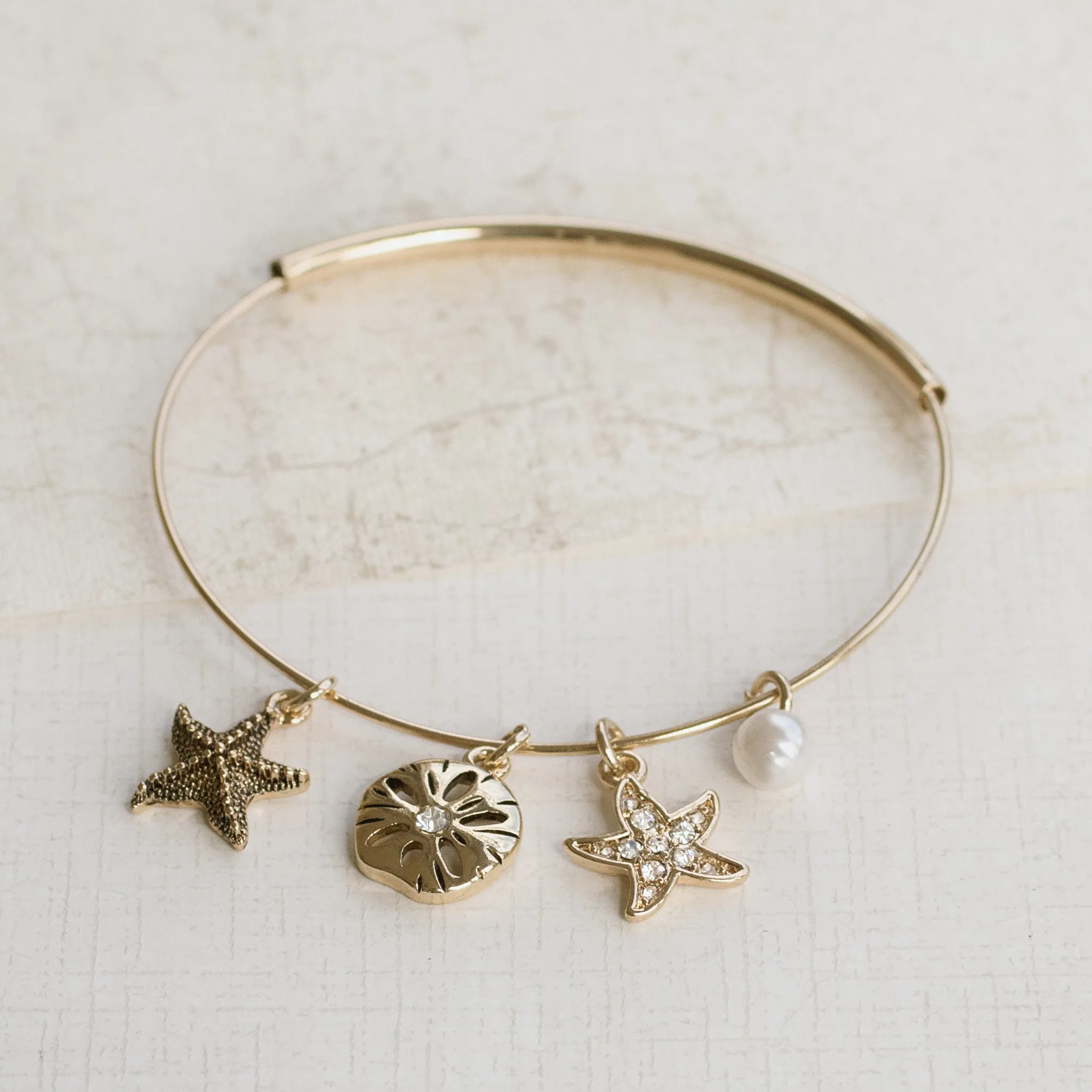 By the Sea Gold Bangle