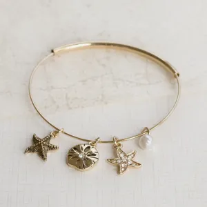 By the Sea Gold Bangle