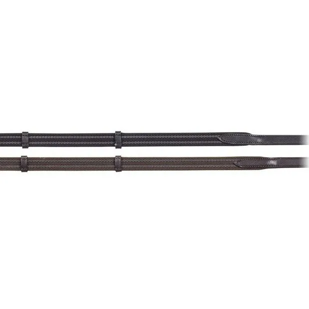 Camelot Rubberized Reins With Stops