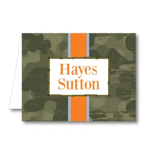 Camo Folded Notecard